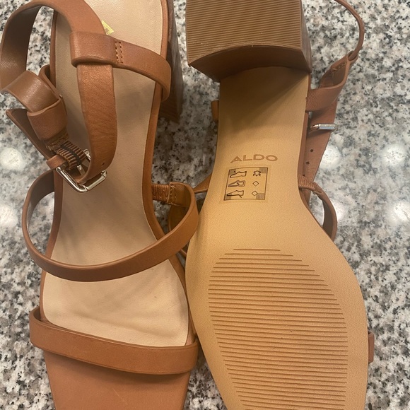 Aldo square toe nude sandals - Picture 4 of 5